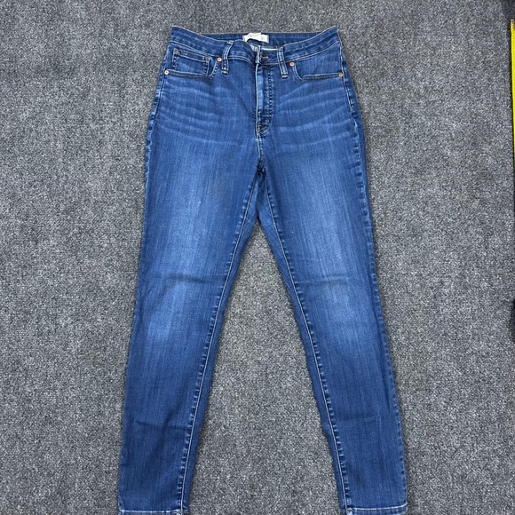 Madewell Denim - Madewell Curvy High-Rise Skinny Jeans Size 29 Medium Wash Blue Tencel Blend